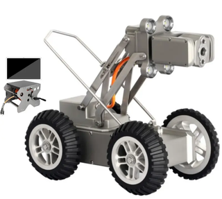 Crawler Pipe Inspection Robot with 512Hz Locator & 360 Rotation