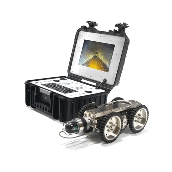 用於下水道測量的 HD 旋轉攝影機管道檢測機器人