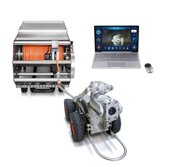 HD パン・チルト・ズーム クローラー式配管検査ロボットシステム