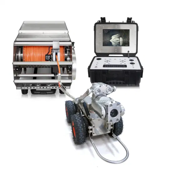 HD パン・チルト・ズーム クローラー式配管検査ロボットシステム